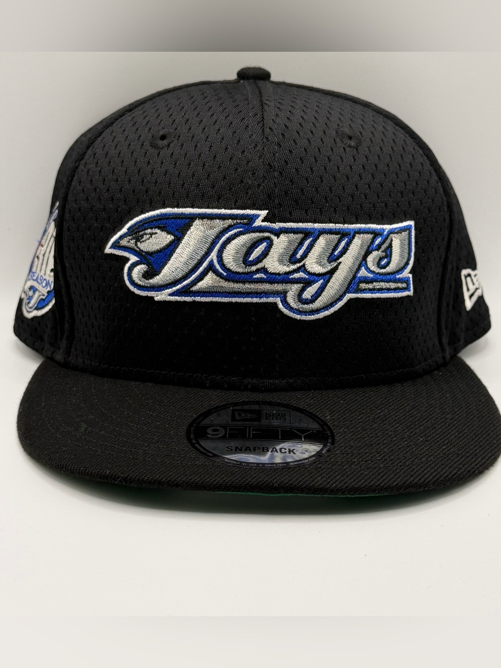 Toronto Blue Jays 30TH Anniversary Patch New Era 9Fifty Black Snapback Hat Cap